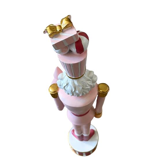 Balsam & Fir PINK GOLD NUTCRACKER Soldier Figurine 18in Christmas Holiday NEW - Picture 8 of 16